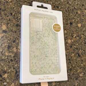 Rifle paper co iPhone 11 Pro/xs/x clear floral case new in box nib